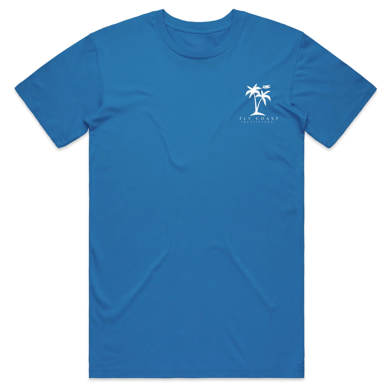 Oceanfront Oasis Tee — Arctic Blue Coastal Lifestyle Shirt Fly Coast Outfitters
