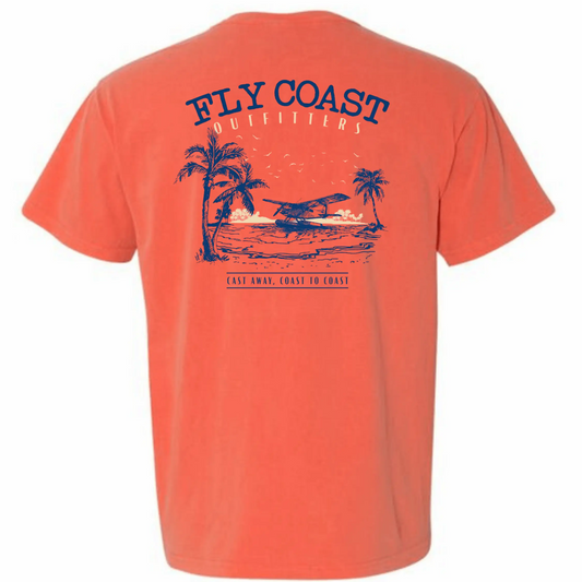 Cast Away Coast To Coast Tee — Adventure-Inspired Coastal Shirt Fly Coast Outfitters