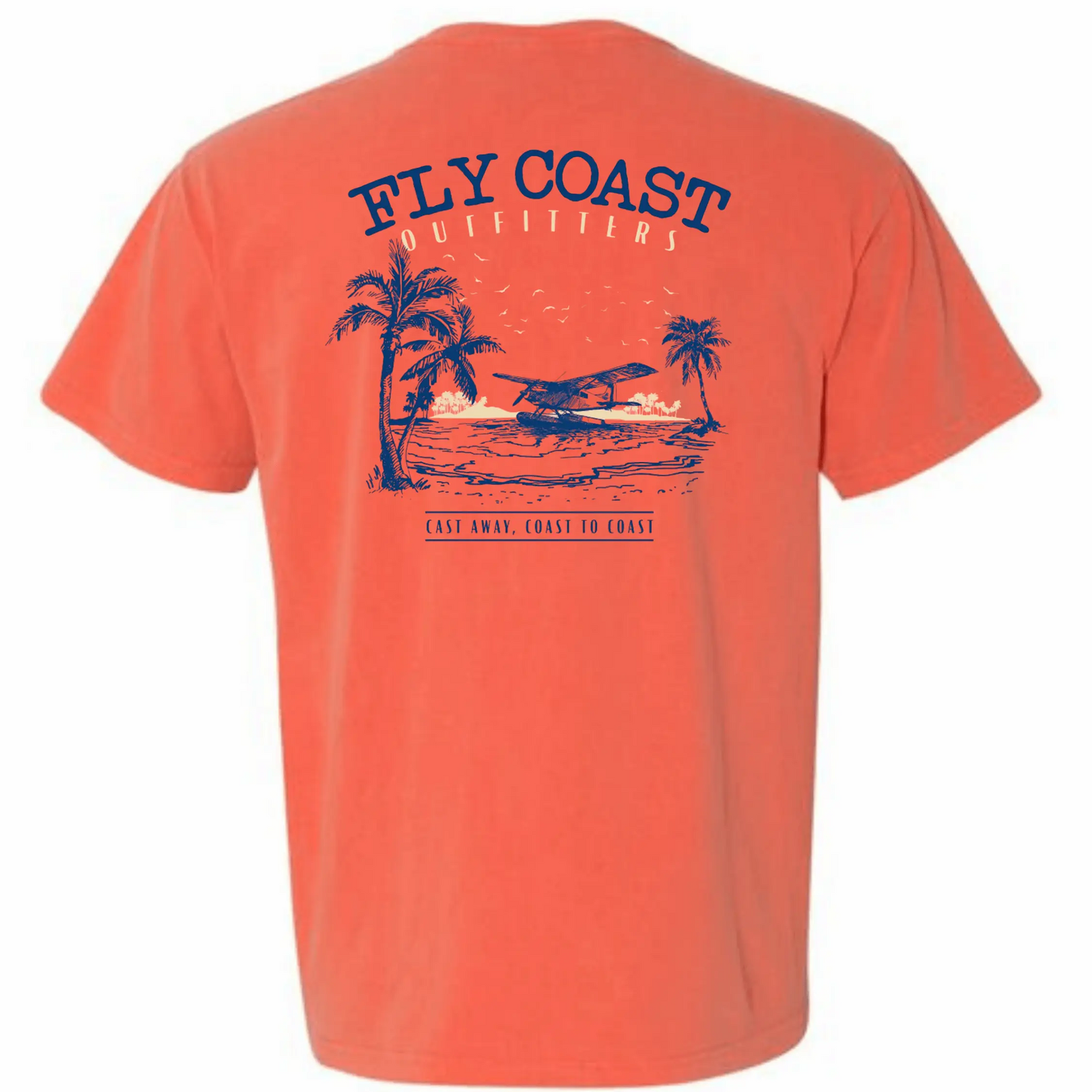 Cast Away Coast To Coast Tee — Adventure-Inspired Coastal Shirt Fly Coast Outfitters