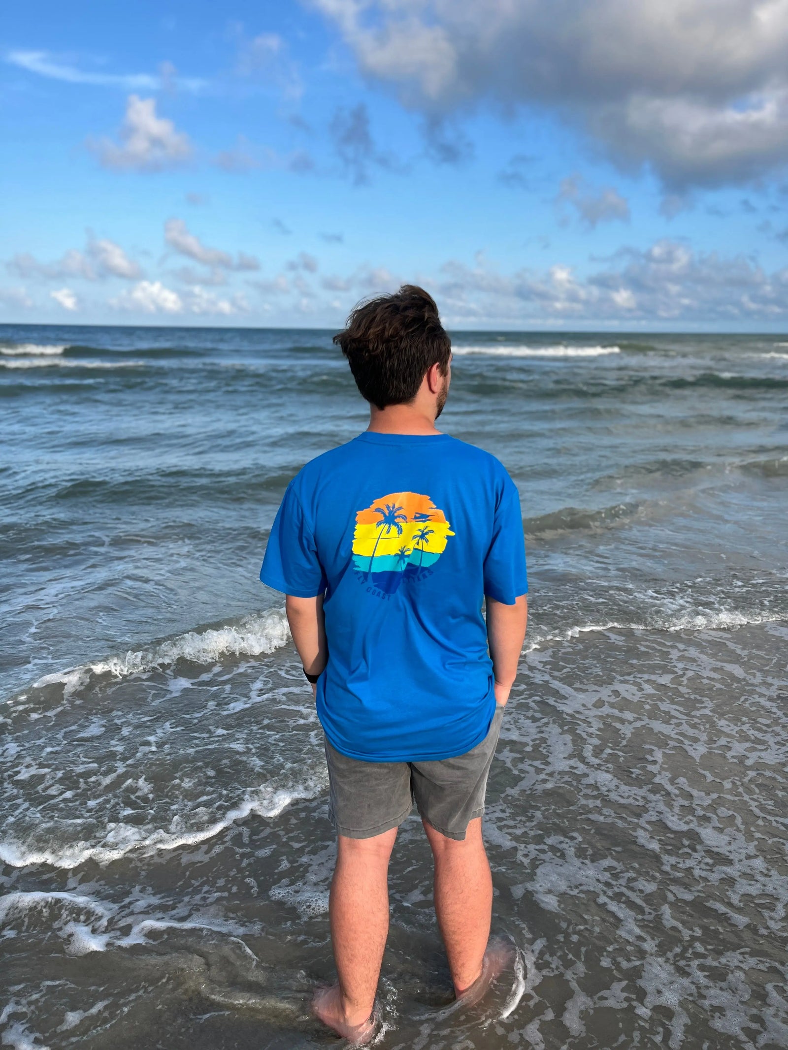 Palm Tree Hammock Tee — Relaxed Beach Graphic T-Shirt Fly Coast Outfitters