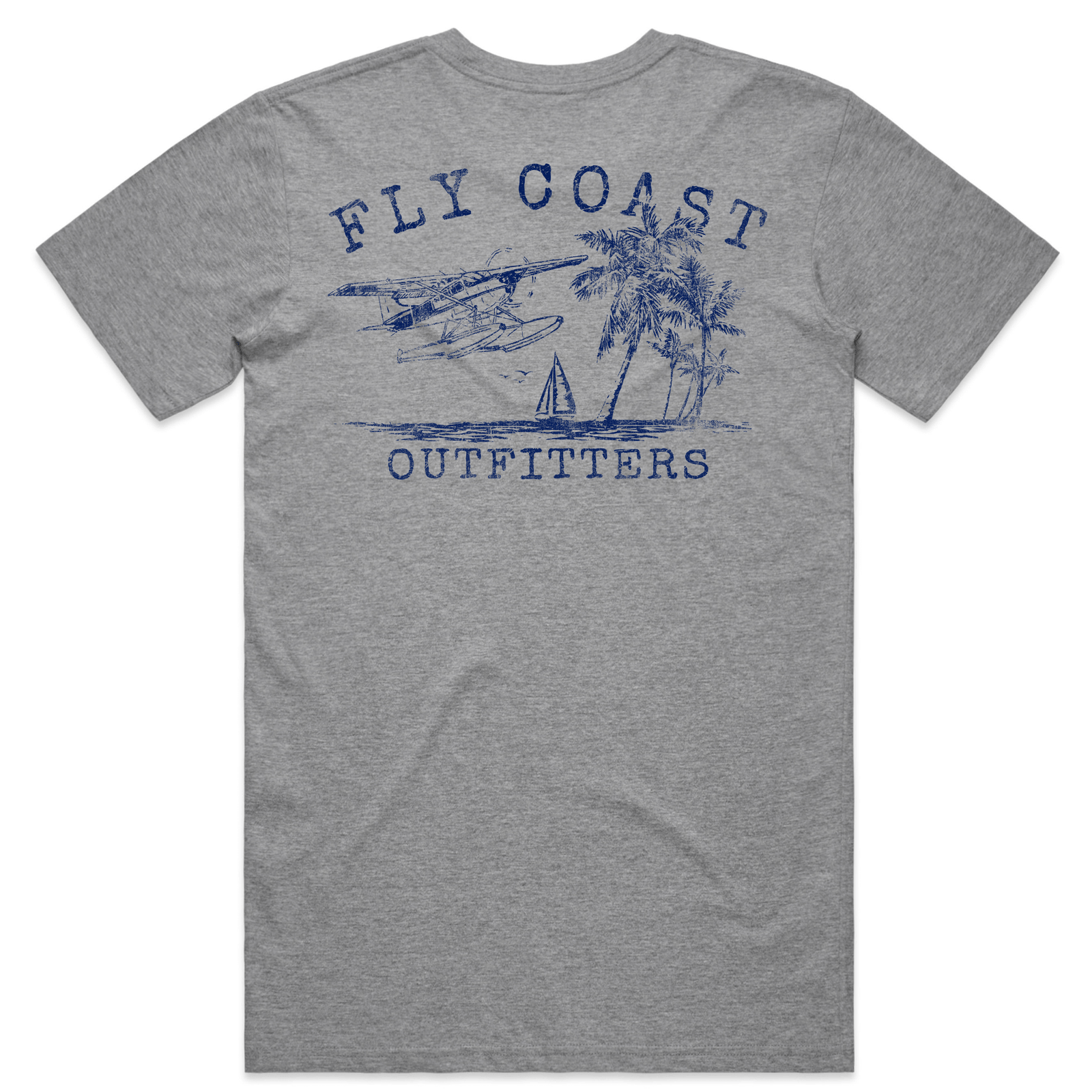 Fly Coast Outfitters - Distressed Athletic Grey