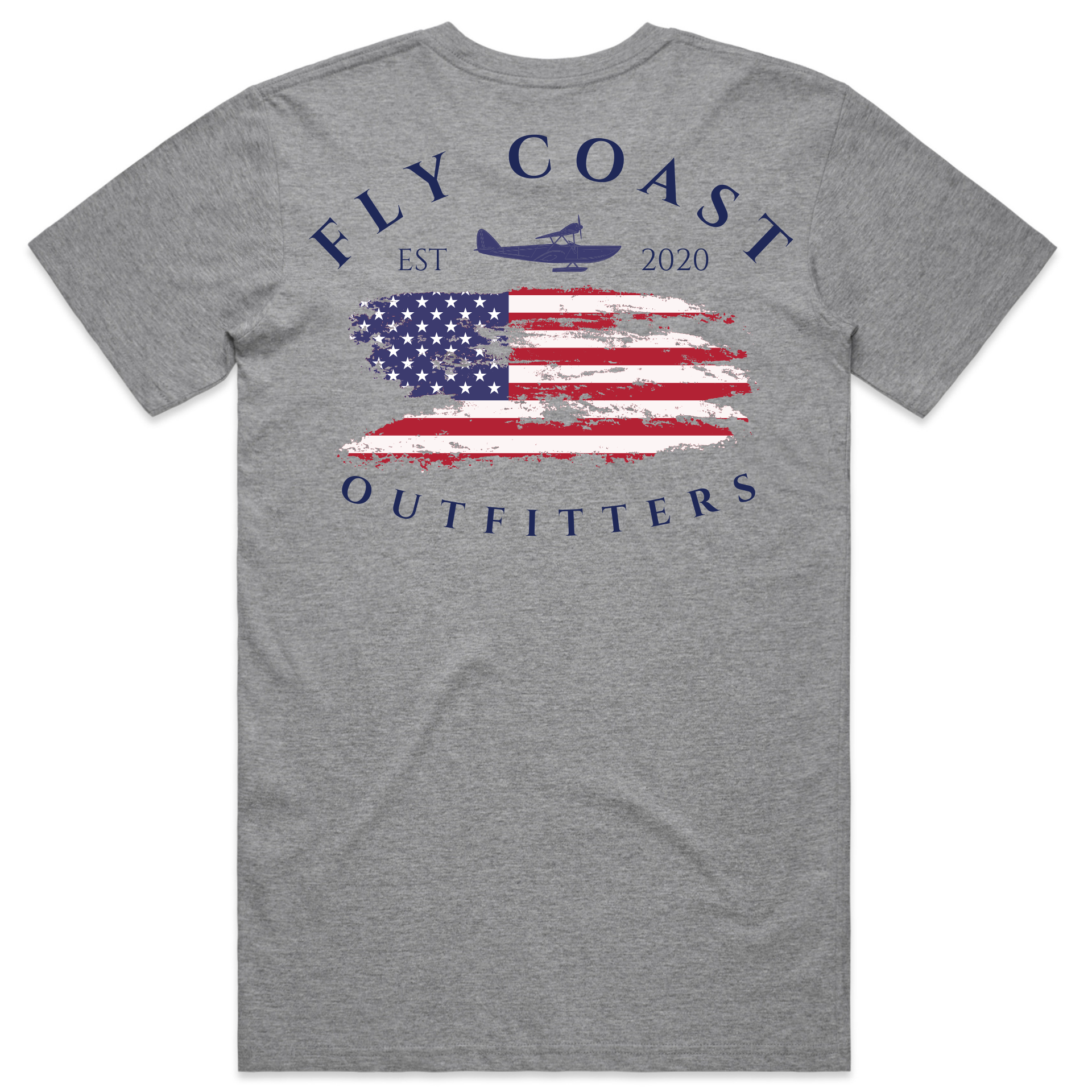 Fly Coast Outfitters - American Spirit Tee (Athletic Grey)