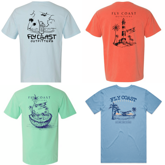 Fly Coast Outfitters - Coastal 4 Tee Bundle Fly Coast Outfitters